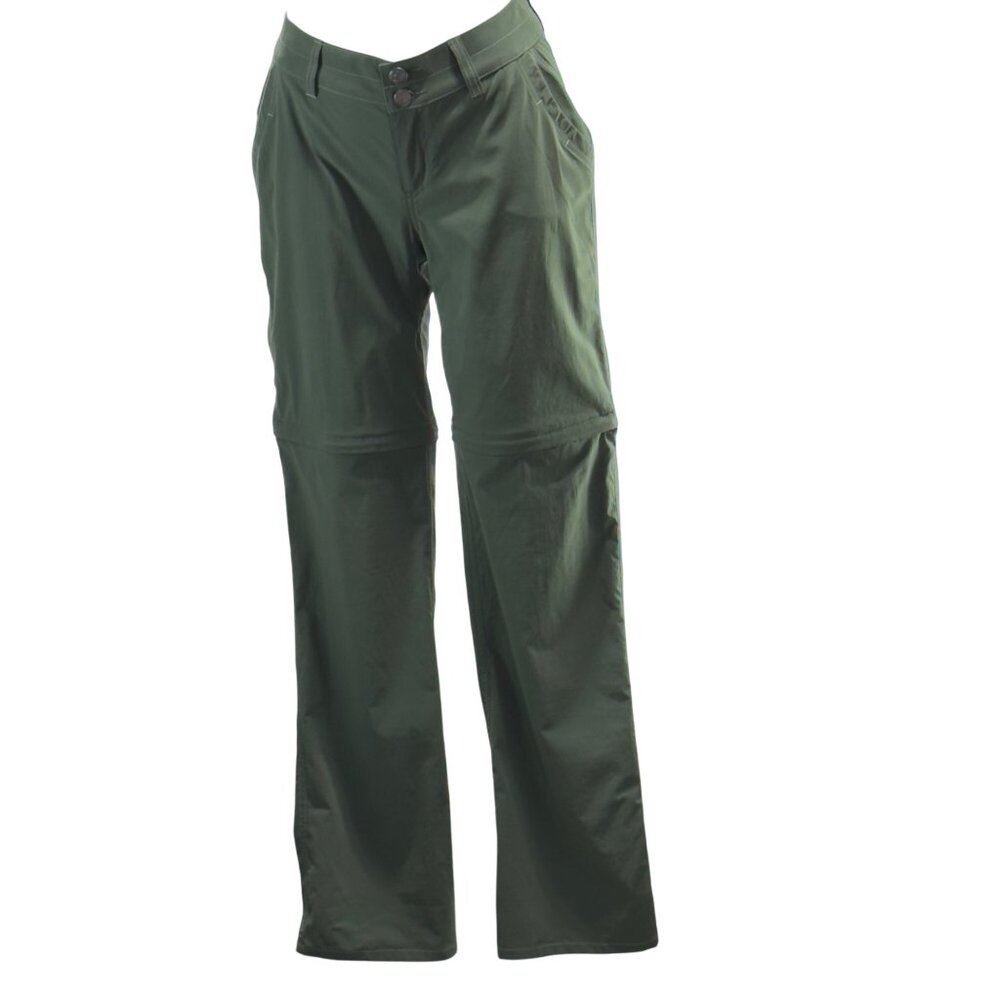Marmot Green Convertible Women's Hiking Pants Nylon StretchWaterproof Size 4